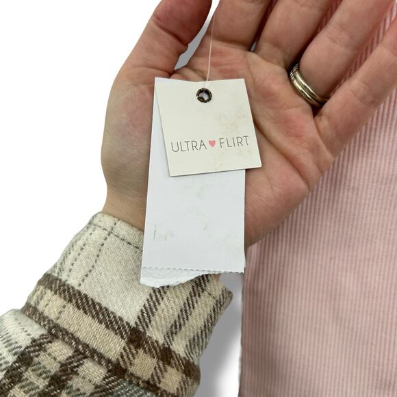 NEW Light Pink Lattice Back Bodysuit XS Coquette Blush Thong Ultra Flirt - Picture 9 of 9